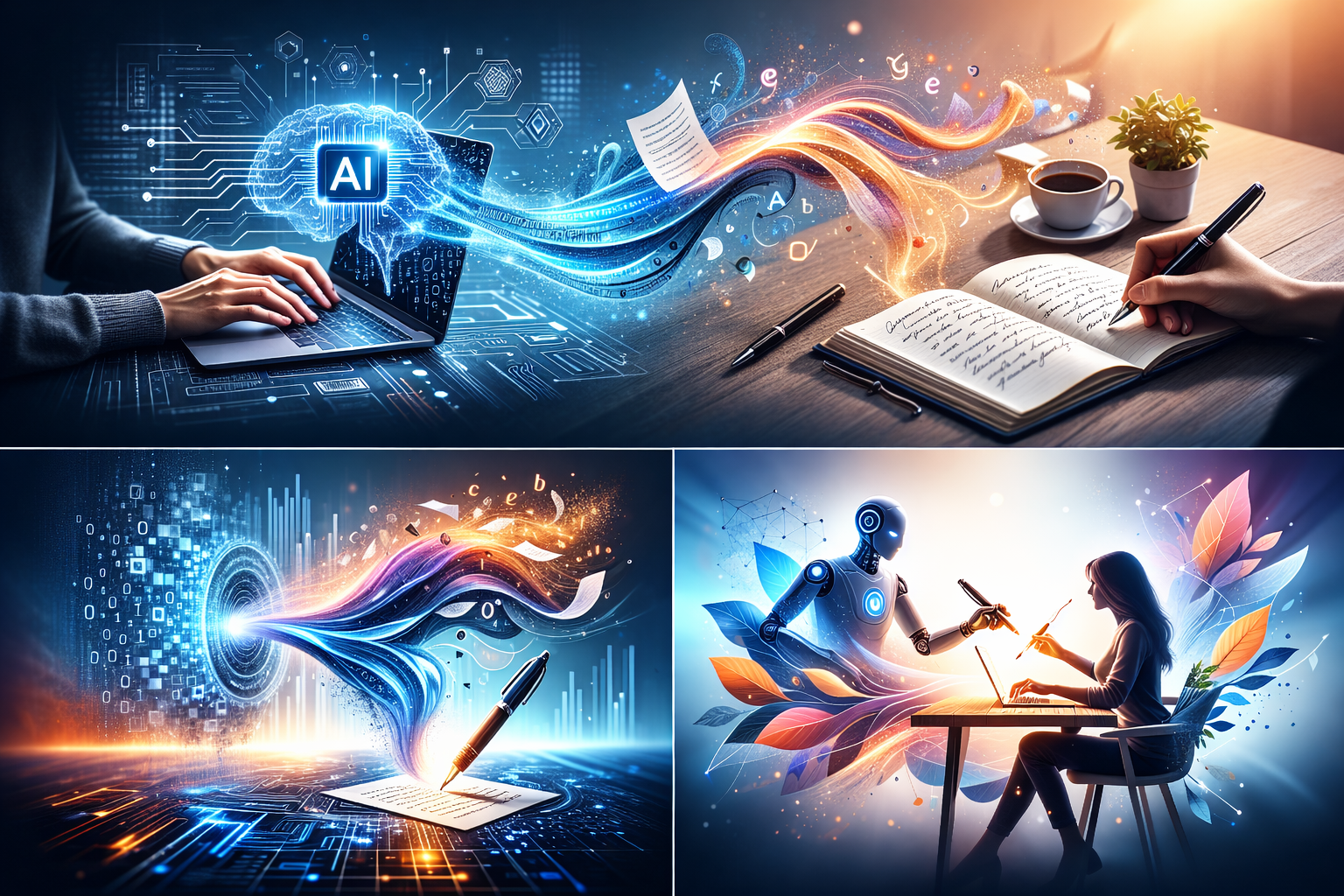 Abstract transformation of AI text