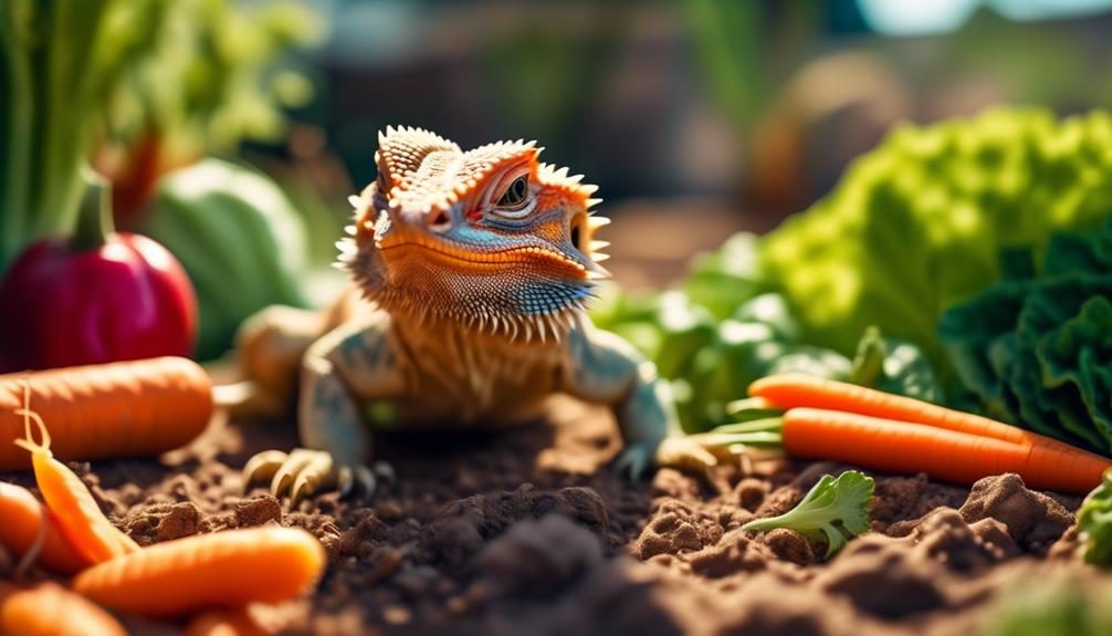 bearded dragon s vegetable journey