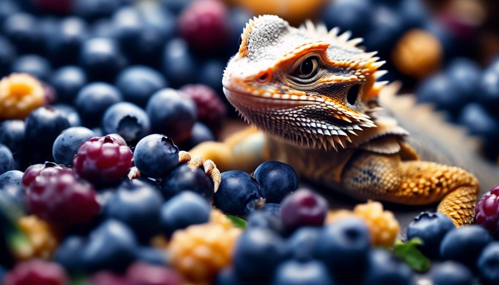bearded dragons and blueberries