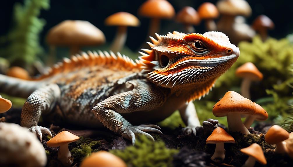 bearded dragons and mushrooms