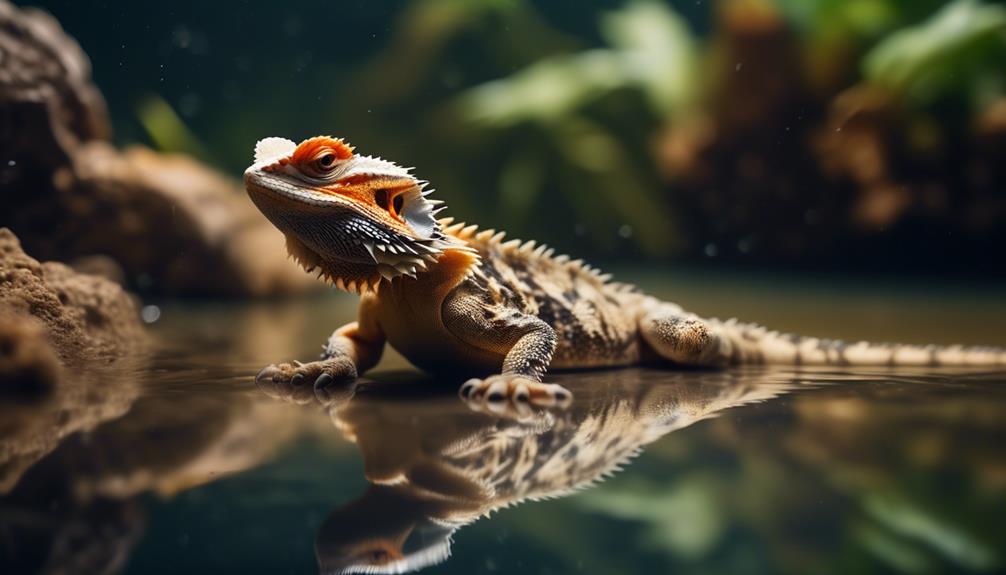 bearded dragons and swimming