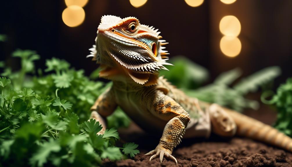 dietary compatibility of bearded dragons with cilantro