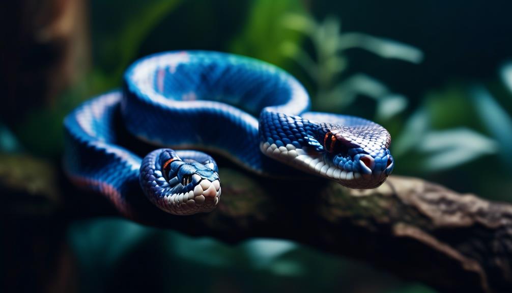 fascinating blue corn snake