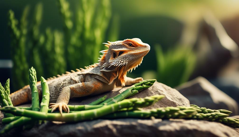 feeding asparagus to bearded dragons