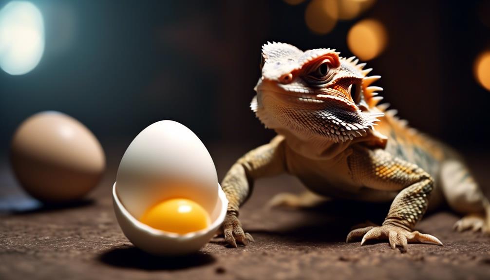feeding boiled eggs to bearded dragons