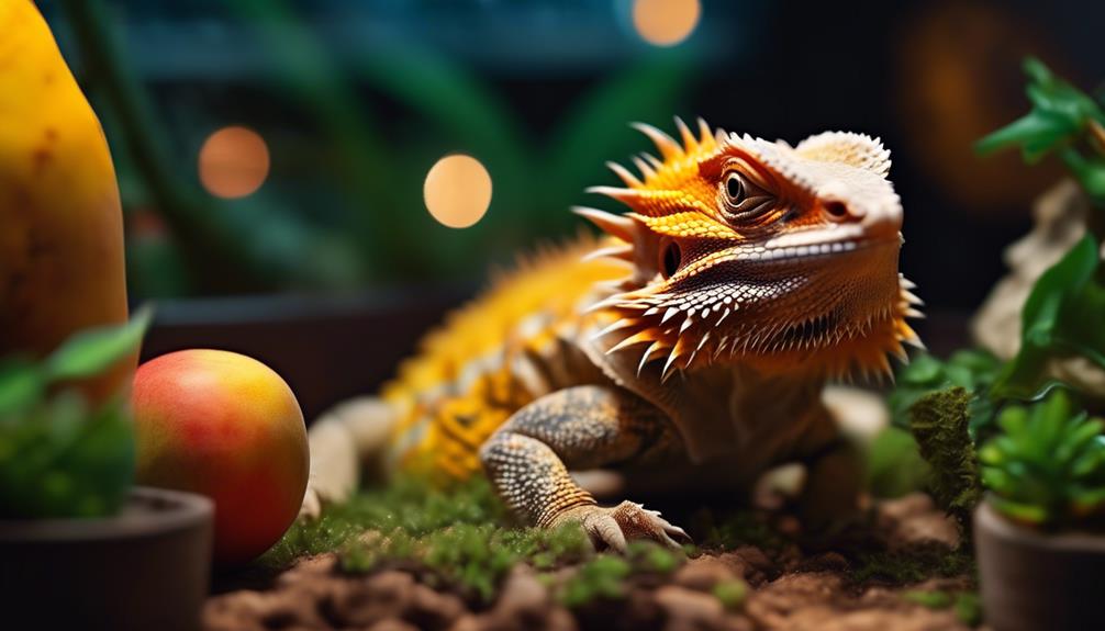 feeding mango to bearded dragons