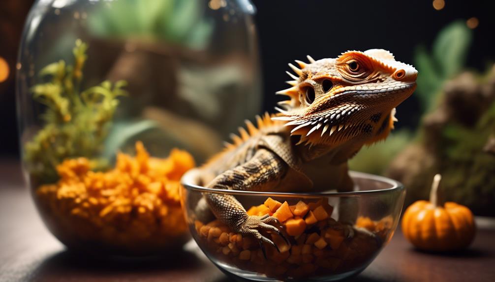 feeding pumpkin to bearded dragons