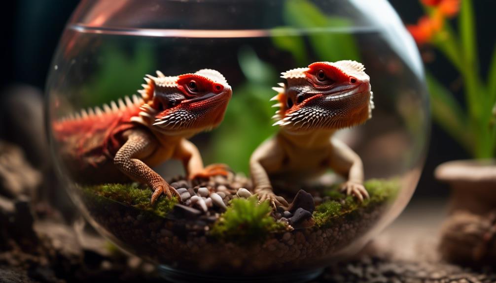 feeding red worms to bearded dragons
