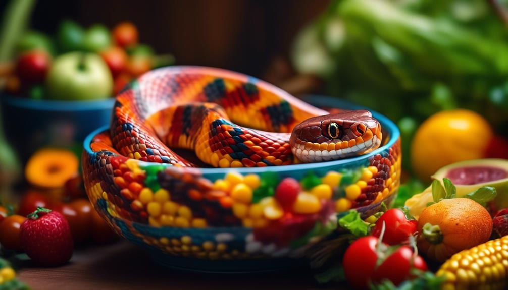 optimal diet for corn snakes