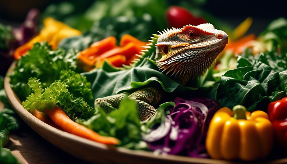 vegetable diet for bearded dragons