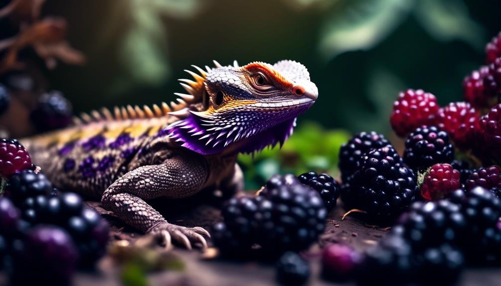 bearded dragons and blackberries