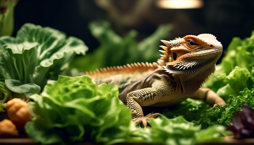 bearded dragons and butter lettuce