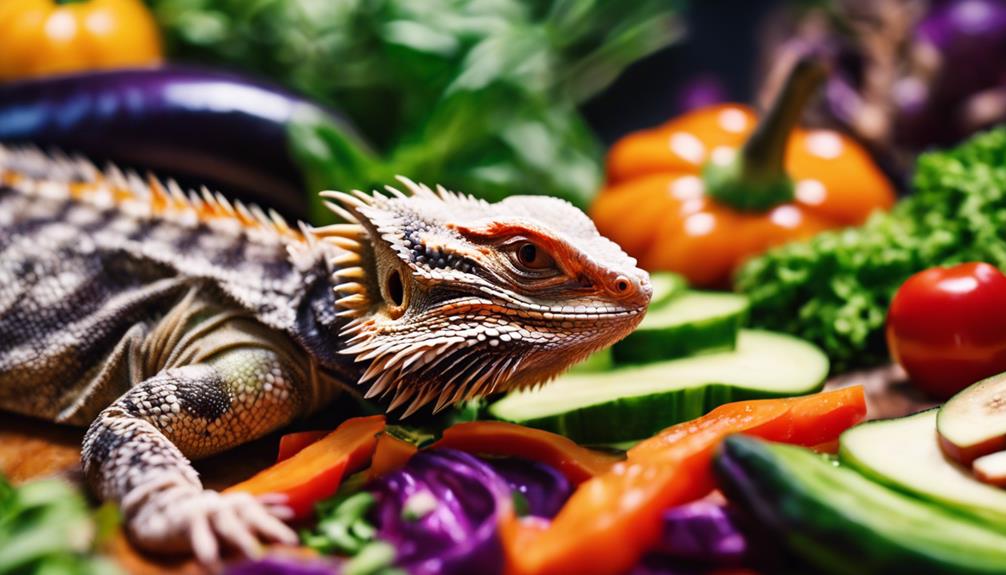 bearded dragons and eggplant
