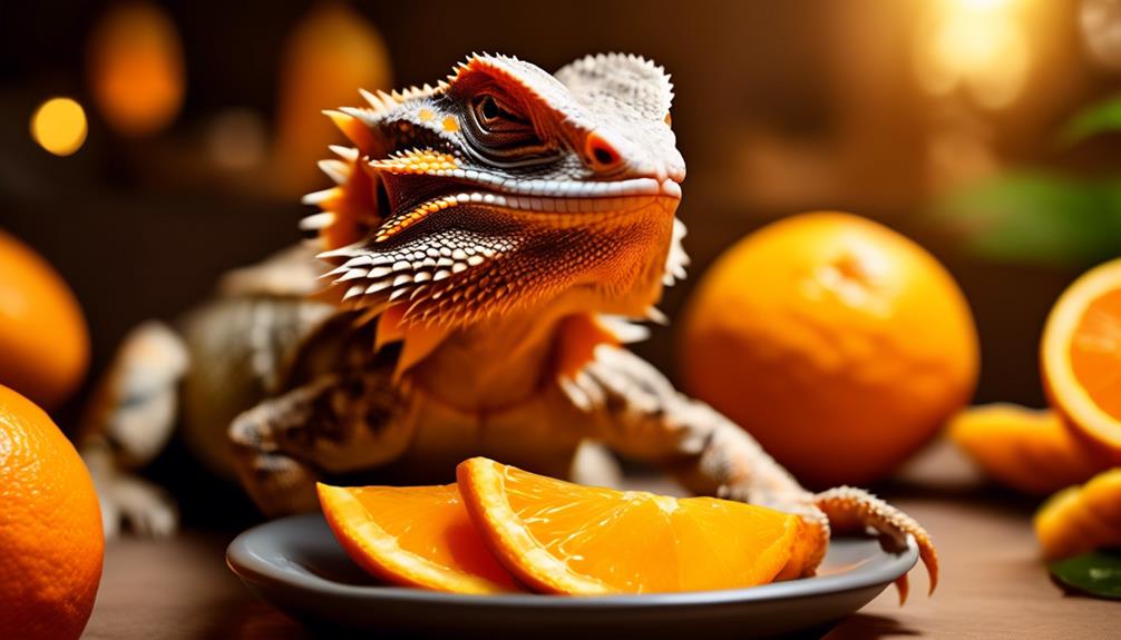 bearded dragons and oranges