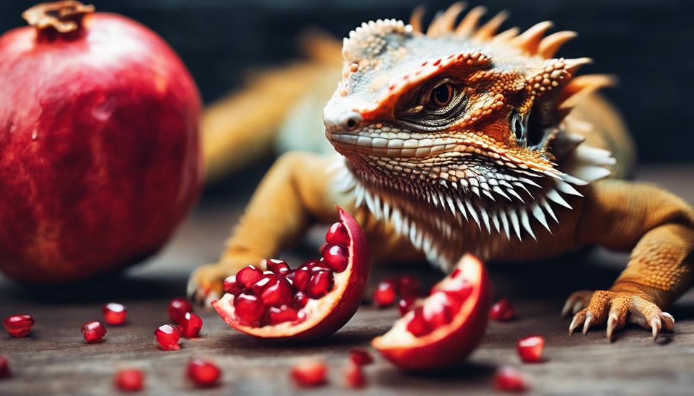 bearded dragons and pomegranate