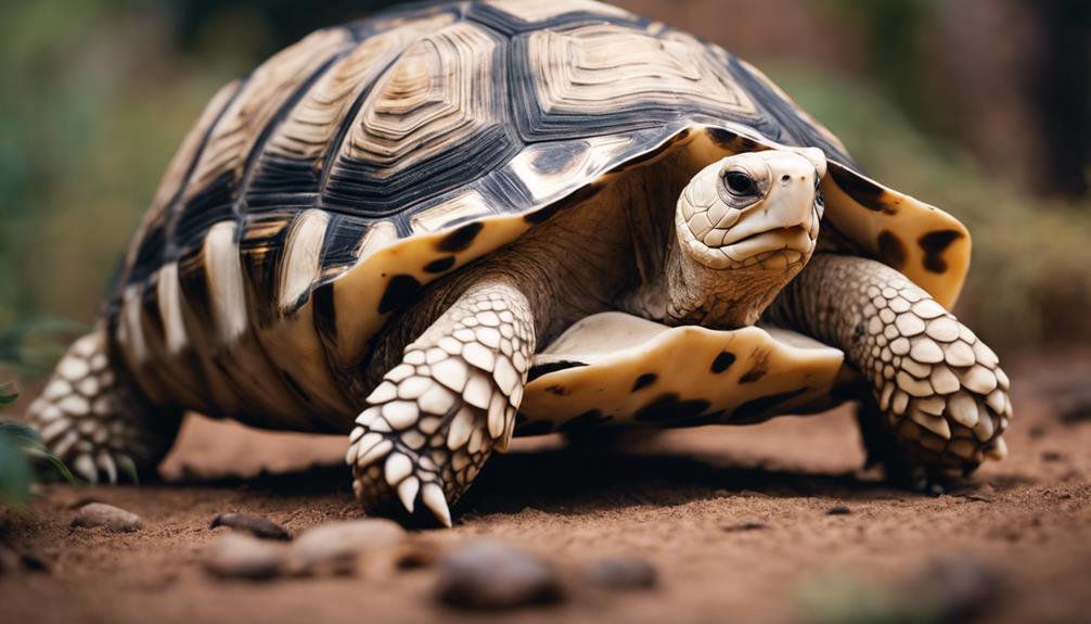 ivory leopard tortoise features