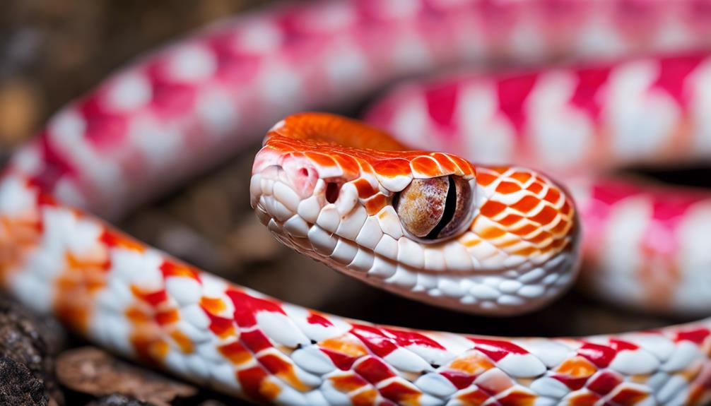 albino okeetee corn snakes