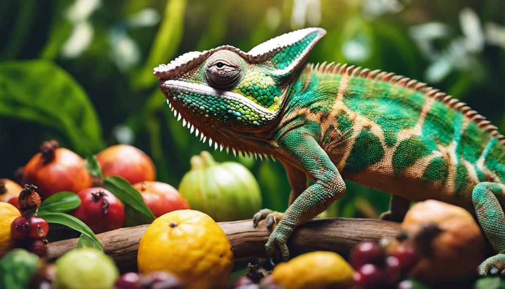 chameleon s varied diet needs