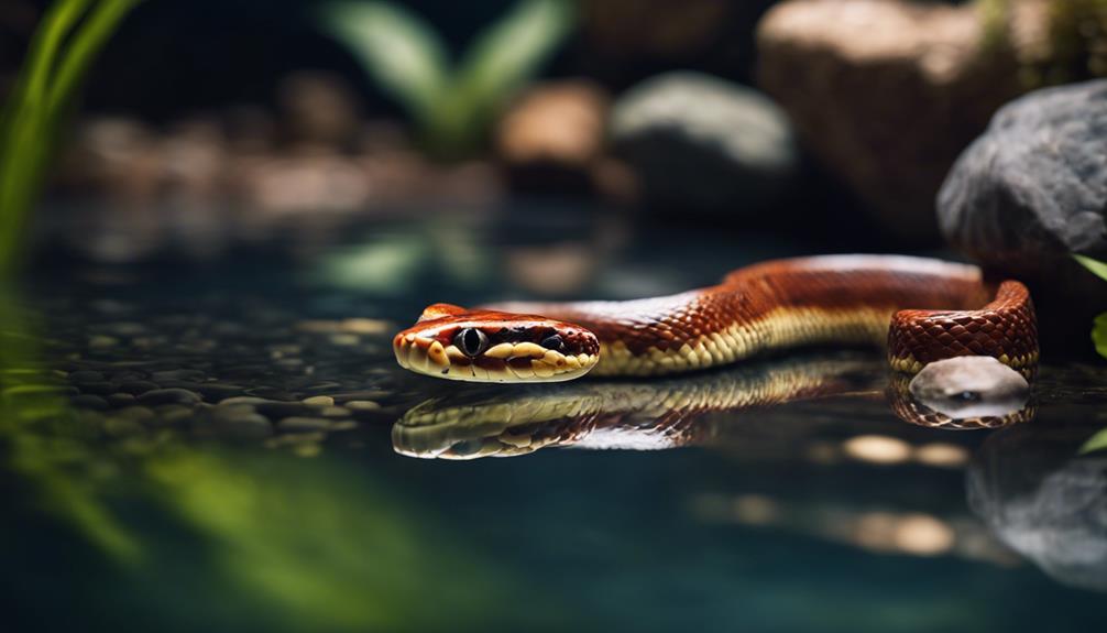 corn snakes swimming lessons