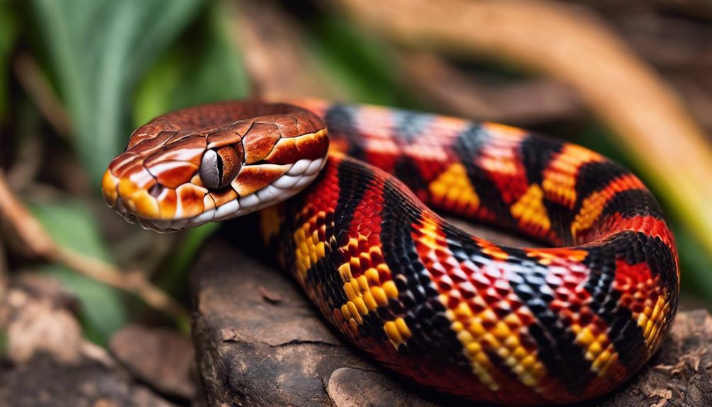 distinctive features of corn snakes